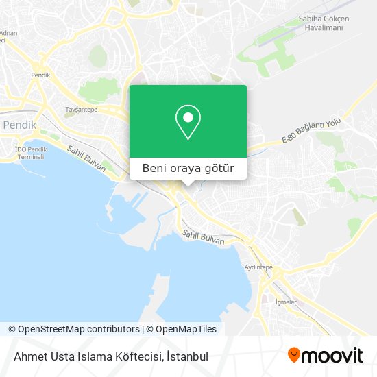 Ahmet Usta Islama Köftecisi harita