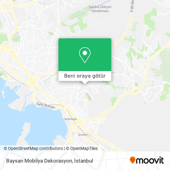 Baysan Mobilya Dekorasyon harita