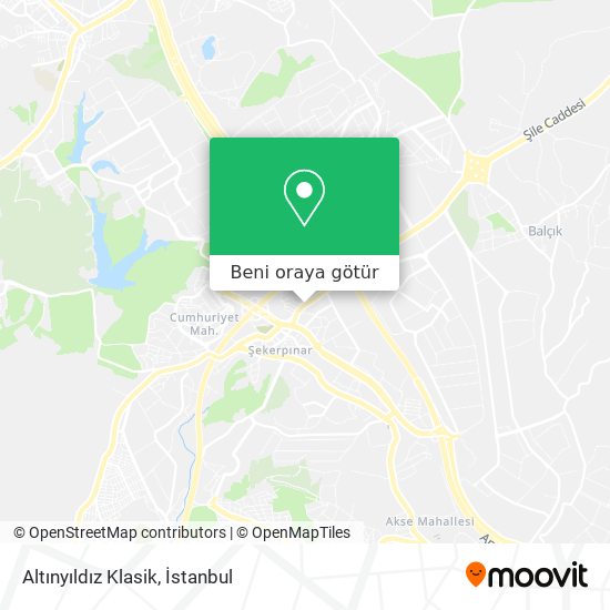 Altınyıldız Klasik harita