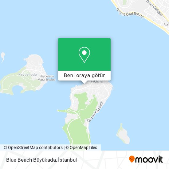 Blue Beach Büyükada harita