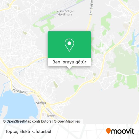 Toptaş Elektrik harita