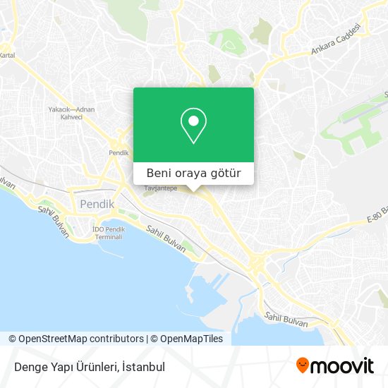 Denge Yapı Ürünleri harita