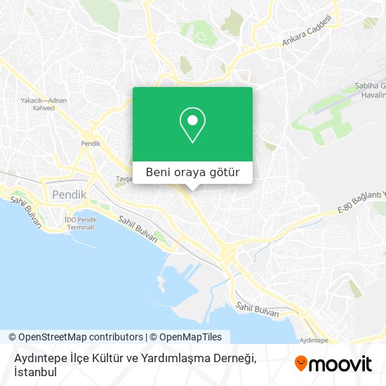 Aydıntepe İlçe Kültür ve Yardımlaşma Derneği harita