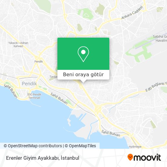 Erenler Giyim Ayakkabı harita