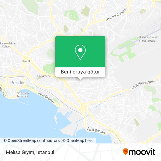 Melısa Gıyım harita