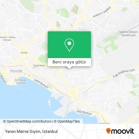 Yaren Merve Giyim harita