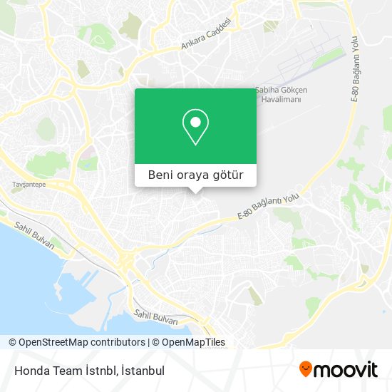 Honda Team İstnbl harita