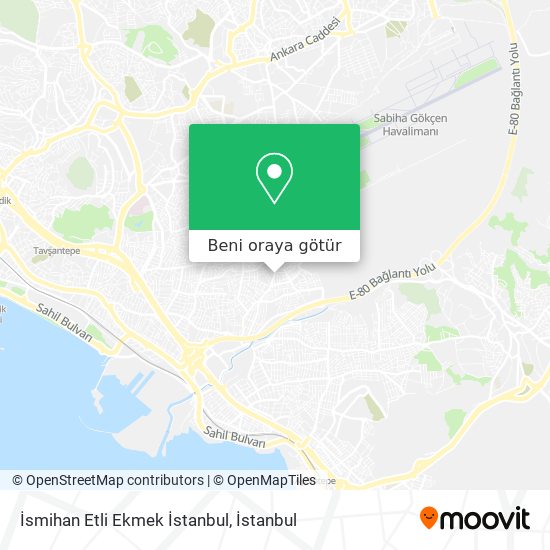 İsmihan Etli Ekmek İstanbul harita