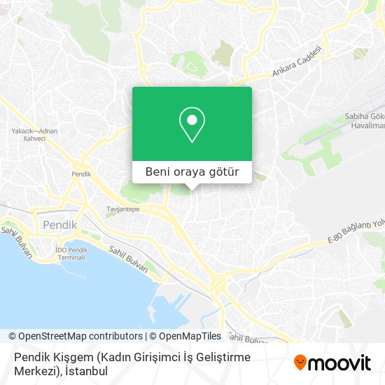 Pendik Kişgem (Kadın Girişimci İş Geliştirme Merkezi) harita