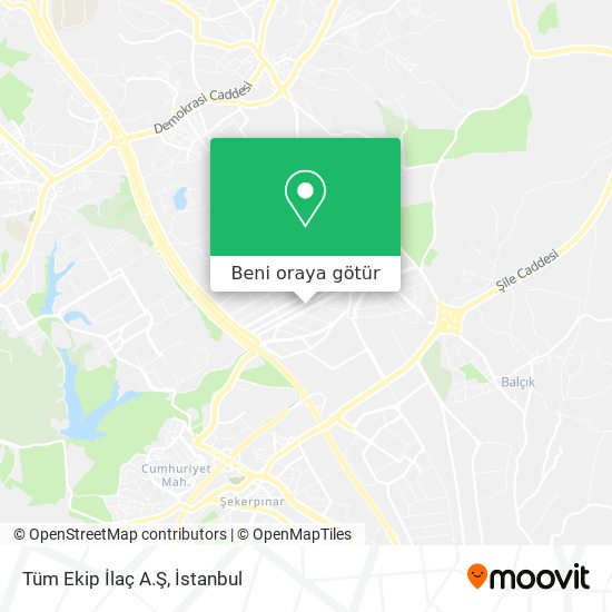 Tüm Ekip İlaç A.Ş harita