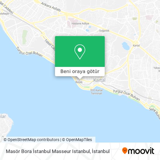 Masör Bora İstanbul Masseur Istanbul harita