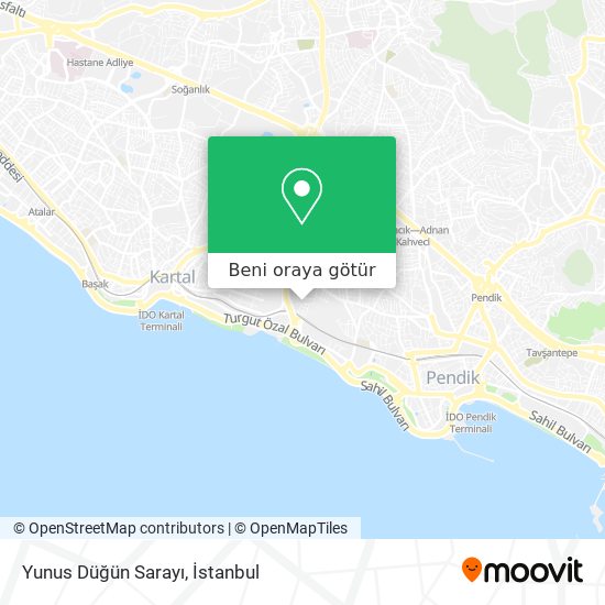 Yunus Düğün Sarayı harita