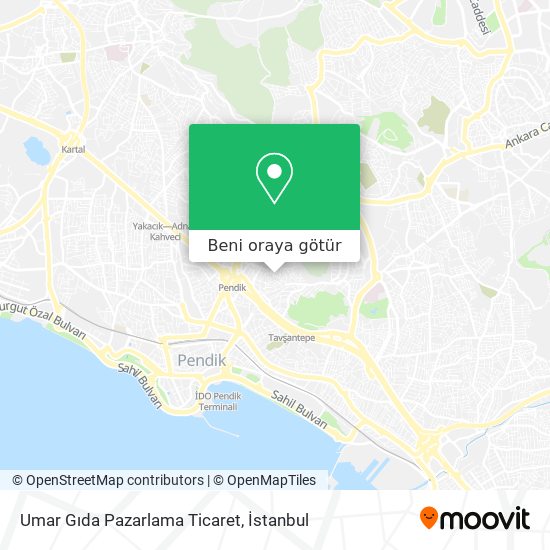 Umar Gıda Pazarlama Ticaret harita