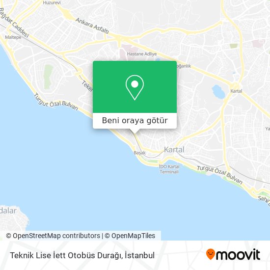 Teknik Lise İett Otobüs Durağı harita