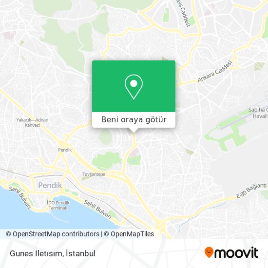 Gunes Iletısım harita