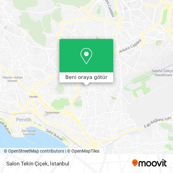 Salon Tekin Çiçek harita