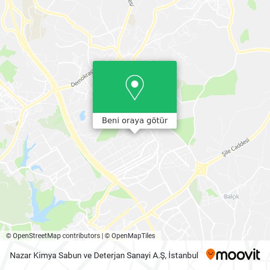 Nazar Kimya Sabun ve Deterjan Sanayi A.Ş harita