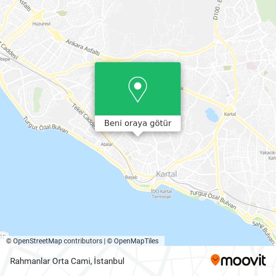 Rahmanlar Orta Cami harita