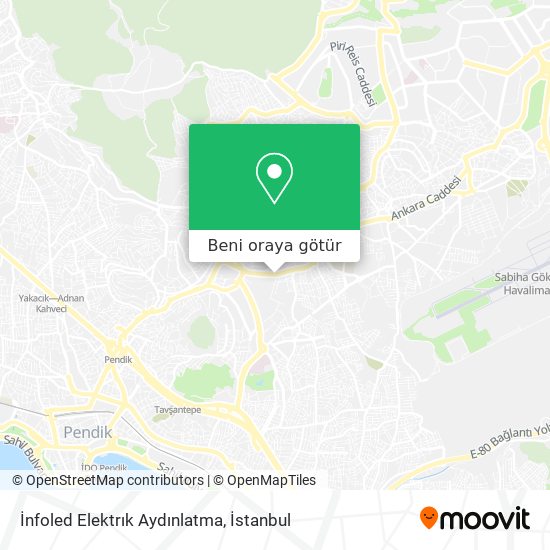 İnfoled Elektrık Aydınlatma harita
