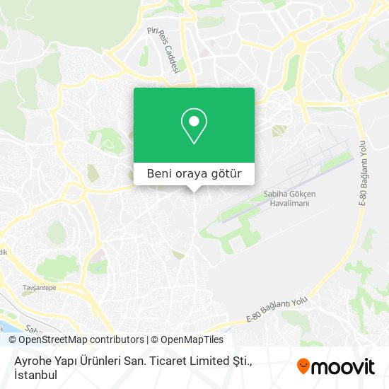 Ayrohe Yapı Ürünleri San. Ticaret Limited Şti. harita