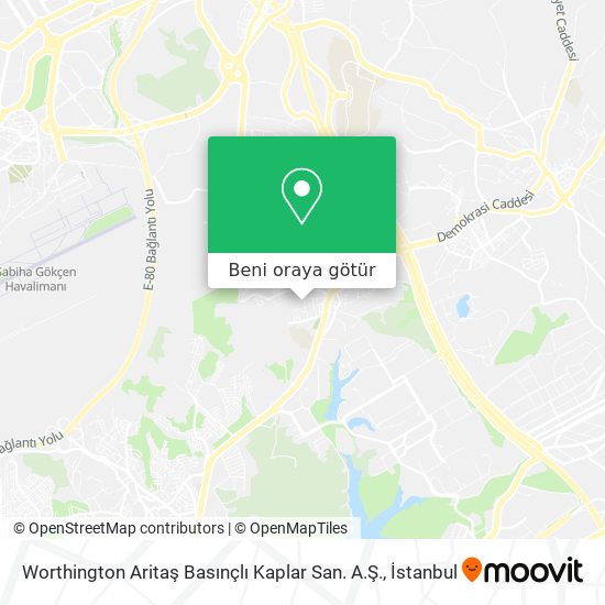 Worthington Aritaş Basınçlı Kaplar San. A.Ş. harita
