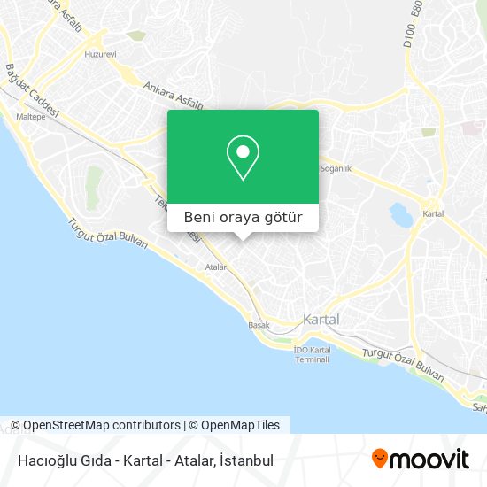 Hacıoğlu Gıda - Kartal - Atalar harita
