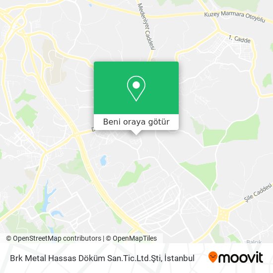 Brk Metal Hassas Döküm San.Tic.Ltd.Şti harita