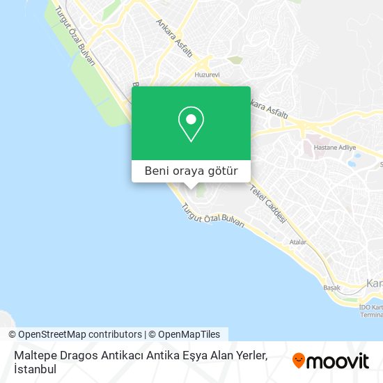 Maltepe Dragos Antikacı Antika Eşya Alan Yerler harita