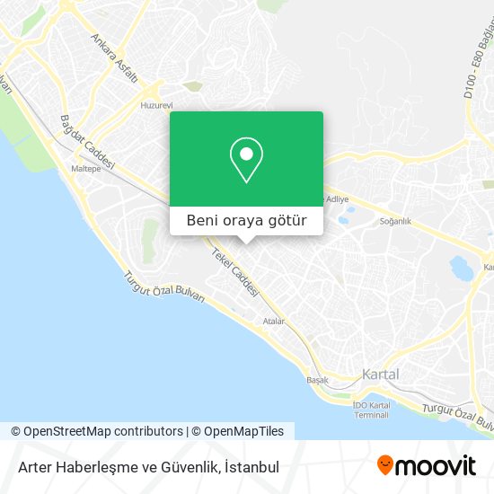 Arter Haberleşme ve Güvenlik harita