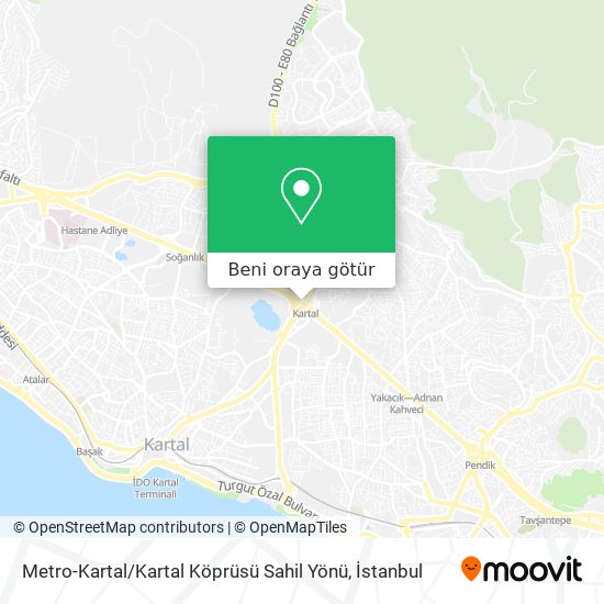 Metro-Kartal / Kartal Köprüsü Sahil Yönü harita