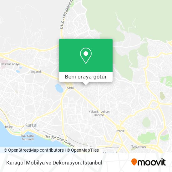 Karagöl Mobilya ve Dekorasyon harita