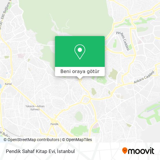 Pendik Sahaf Kitap Evi harita