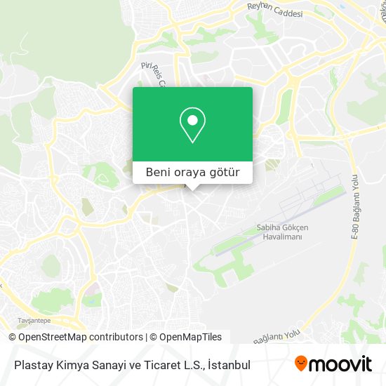 Plastay Kimya Sanayi ve Ticaret L.S. harita