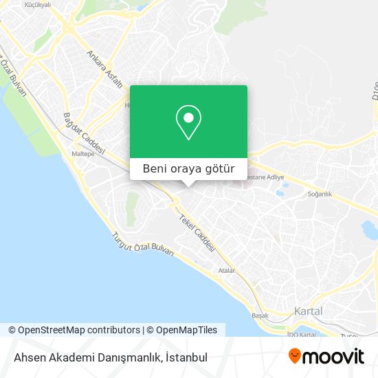 Ahsen Akademi Danışmanlık harita