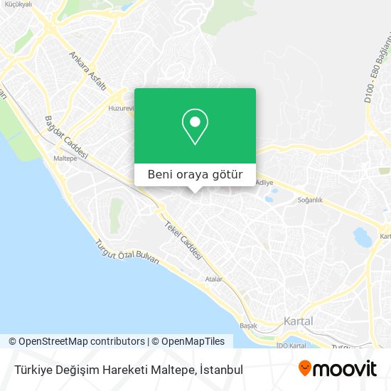 Türkiye Değişim Hareketi Maltepe harita