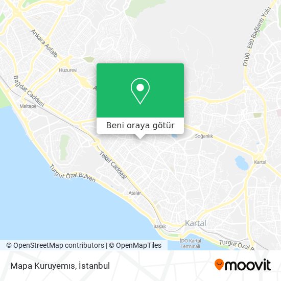 Mapa Kuruyemıs harita