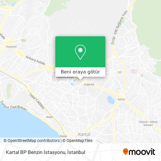 Kartal BP Benzin İstasyonu harita