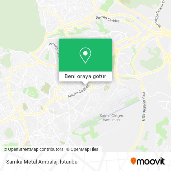 Samka Metal Ambalaj harita