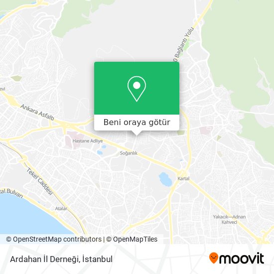 Ardahan İl Derneği harita