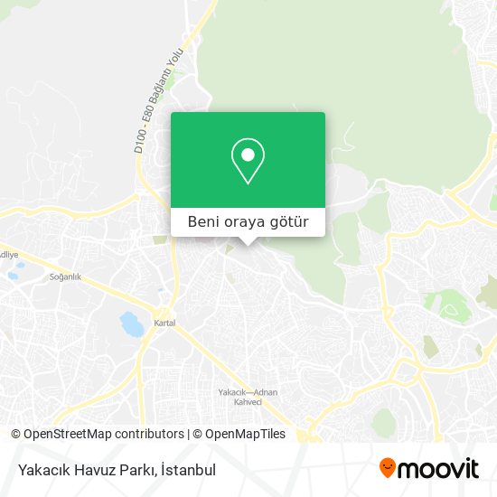Yakacık Havuz Parkı harita