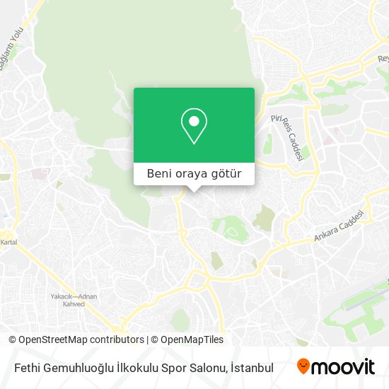 Fethi Gemuhluoğlu İlkokulu Spor Salonu harita