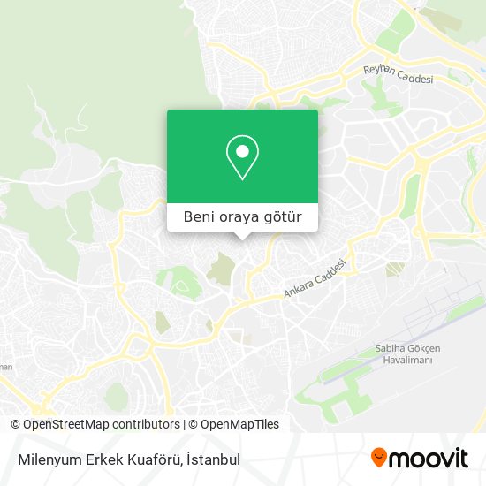 Milenyum Erkek Kuaförü harita