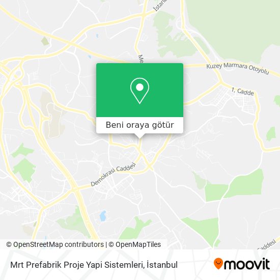 Mrt Prefabrik Proje Yapi Sistemleri harita