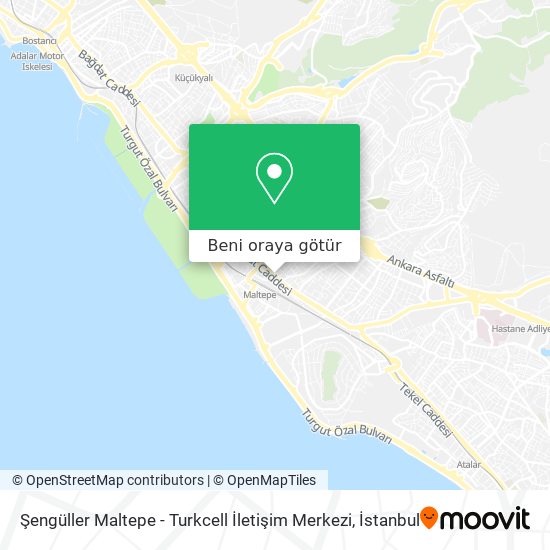 Şengüller Maltepe - Turkcell İletişim Merkezi harita