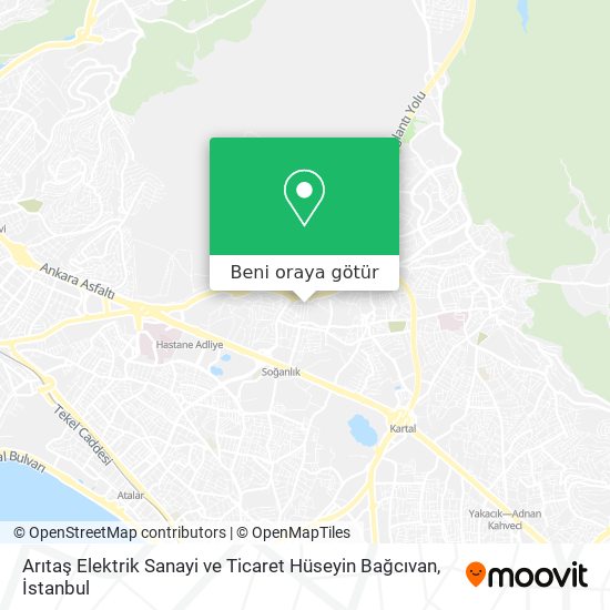 Arıtaş Elektrik Sanayi ve Ticaret Hüseyin Bağcıvan harita