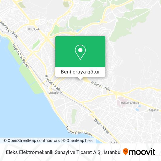 Eleks Elektromekanik Sanayi ve Ticaret A.Ş. harita