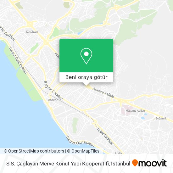 S.S. Çağlayan Merve Konut Yapı Kooperatifi harita