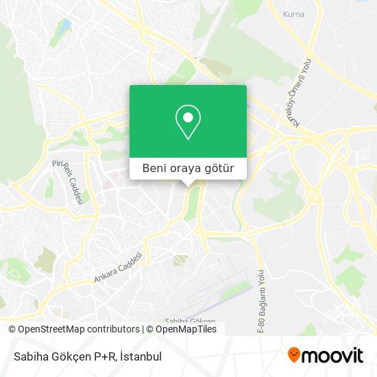 Sabiha Gökçen P+R harita