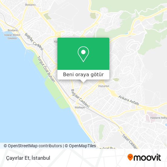 Çayırlar Et harita