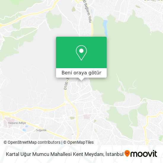 Kartal Uğur Mumcu Mahallesi Kent Meydanı harita
